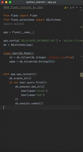 How to use SQLAlchemy to interact with SQLLite3 in Flask | Flask Tutorial Day 19 #flaskpython
