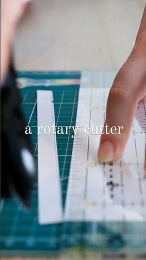 Rotary cutter vs scissors for pattern cutting #shorts