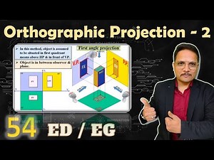 2 Orthographic Projection (Basics, Drawing Process & Solved Example) Explained