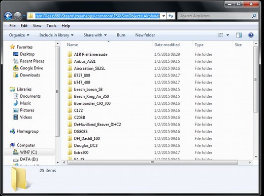 How to Install Add-on Aircraft in FSX: Steam Edition
