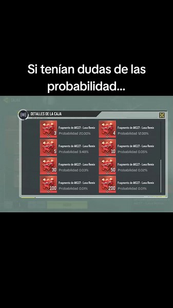 Probabilidades de Cajas Legendarias en COD Mobile