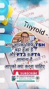 SUBCLINICAL HYPOTHYROIDISM | TSH INCREASED & FT3 and FT4 NORMAL | INTERPRETATION & MANAGEMENT