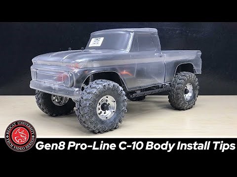 Tips To Install the Pro-Line Racing C-10 Lexan Body On The Redcat Racing Gen8 - RCU How To