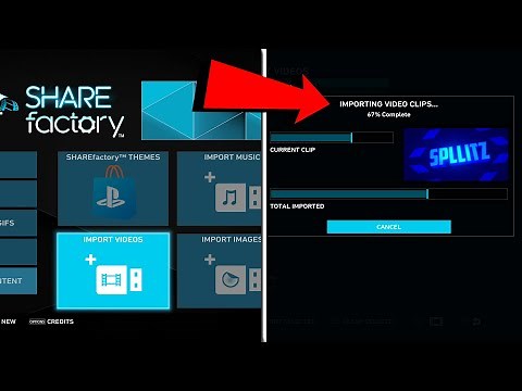 How to IMPORT VIDEOS TO SHAREFACTORY (EASY METHOD) (PS4)