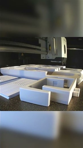 3D Print a Cereal/Dry box - Spool and Desiccant holder Timelapse #3dprinting #bambulab #3dprinted