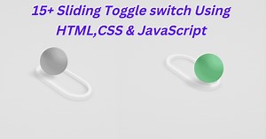 15  Sliding Toggle switch Using HTML,CSS & JavaScript