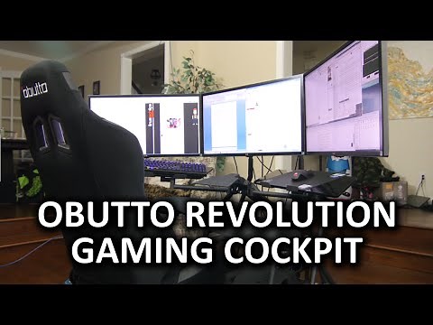 Obutto Revolution Gaming Cockpit - The ULTIMATE Workstation Computer Setup?