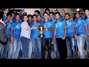 Mumbai Indians celebrate IPL 2013 victory at Ambani's residence