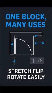 Dynamic Block in AutoCAD — Stretch, Flip & Visibility States (Door Example)