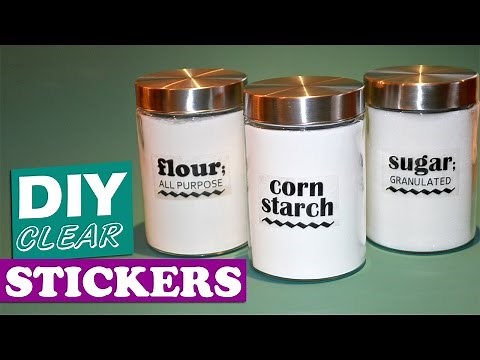How to Make Clear Stickers - DIY Transparent Labels