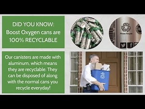 Boost Oxygen cans are 100% Recyclable