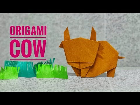 Origami Cow | Origami Cattle | Origami tutorial | Paper craft