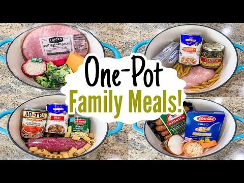 5 Tasty ONE POT Meals | The EASIEST Under 30 Minute & FEW Ingredient Recipes | Julia Pacheco