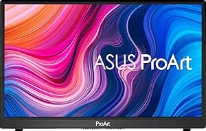 ASUS ProArt Display 14” 1080P Portable Touchscreen Monitor (PA148CTV) - Full HD, IPS, 100% sRGB/Rec.709, Color Accuracy ΔE