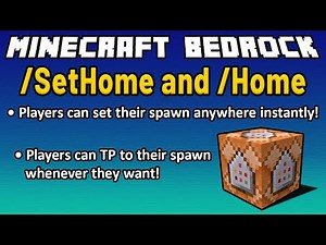 (OLD: Updated Version in Description) How to /SetHome and /Home in Minecraft Bedrock!! (EASY!)