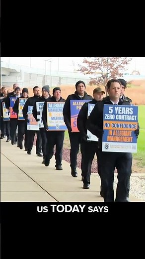 Allegiant pilots picket in Indianapolis, 21 other cities in push to end contract delays