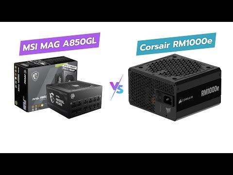 PSU Showdown: MSI MAG A850GL vs Corsair RM1000e 🔌⚡ 850W vs 1000W | ATX 3.1 & PCIe 5.1