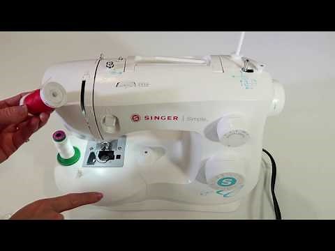 Singer Simple 3337 4 Threading & Winding a Bobbin