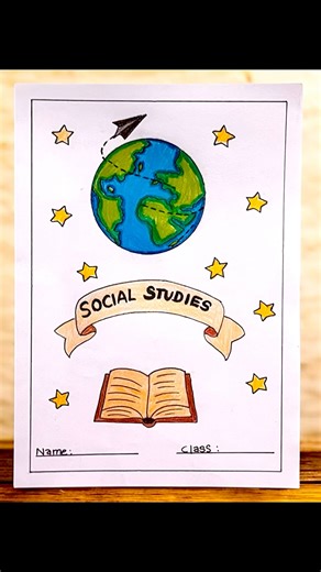 Front Page Design for Social Studies Project” / social science cover page design #shorts