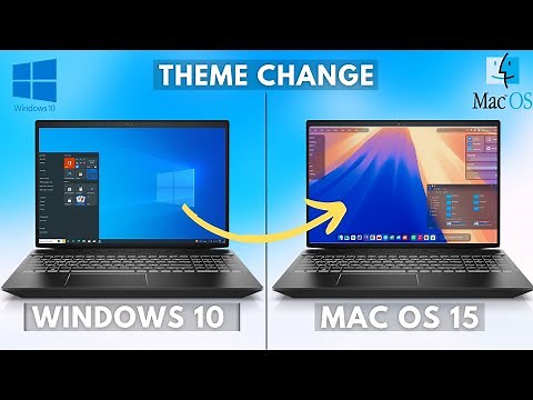 Make Windows 10 look like MAC OS 15 in 4 Minutes (2025)