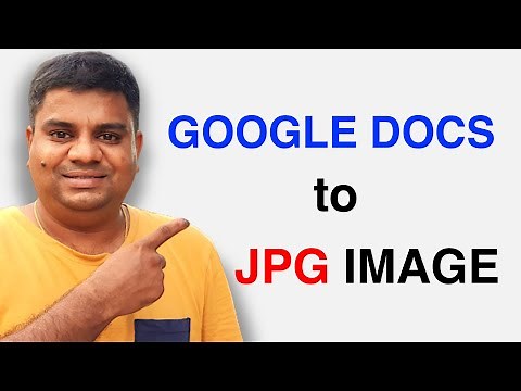 Convert Google Doc to JPG Image