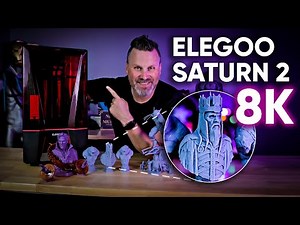 Elegoo Saturn 2 8K Resin 3D Printer - CRAZY DETAILS!