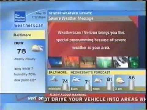Weatherscan/The Weather Channel - Severe weather coverage - May 29, 2012