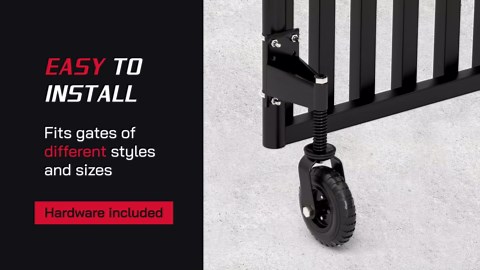 Heavy Duty Fence Gate Wheel - 8-inch Gate Wheels for Wooden or Metal Tube Gate - Prevent Sagging - Durable & Easy to Install - Caster Wheel with Suspension - Smooth Support for Swing or Rolling Gate