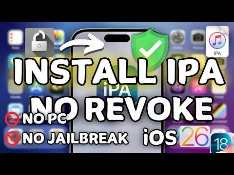How To Install IPA Files on iPhone & iPad (NO Revoke, NO PC, NO Jailbreak) iOS 26