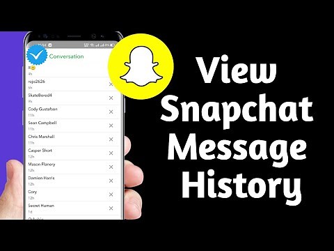 How To View Snapchat Message History || how to see your chat history on snapchat