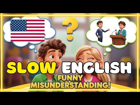 Slow English Conversation For Beginners (A1 & A2) | A Funny Misunderstanding at Work
