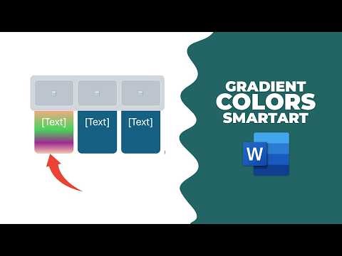 How to apply gradient colors to SmartArt in Microsoft Word