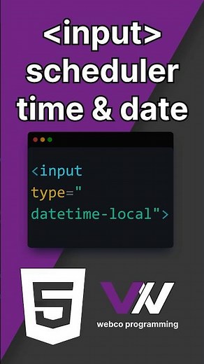 How To Make a Date and Time Picker in HTML!