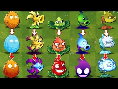 Pvz 2 Discovery - All Plants Evolution NOOB - PRO - HACKER version