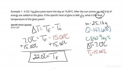 How to Calculate Final Temperature of an Object after Heat Added | Physics | Study.com