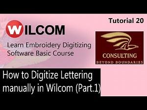How to Digitize Lettering manually in Wilcom Part 1