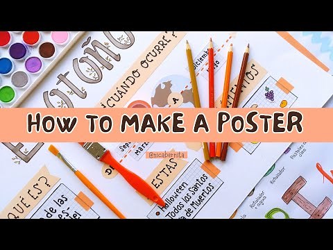 HOW TO MAKE A POSTER FOR SCHOOL PROJECT 💥 ⚡ CREATIVE POSTER PRESENTATION IDEAS