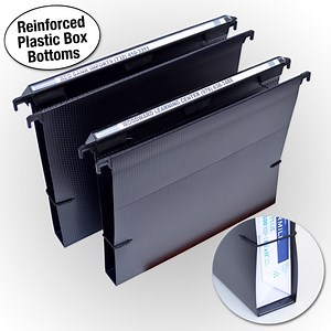 Ultimate Office MagniFile™ Hanging File Folders (Black, 1" Box-Base, set 2)