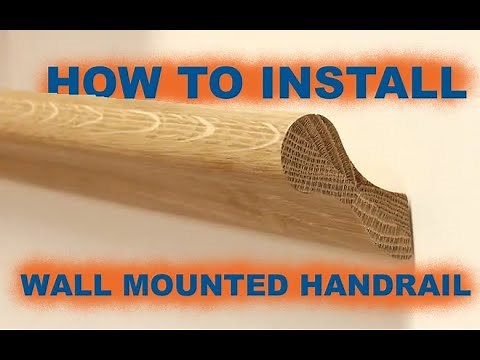 How to install a wall-mounted handrail.DIY.(pigs ear handrail/handrail installation instructions)