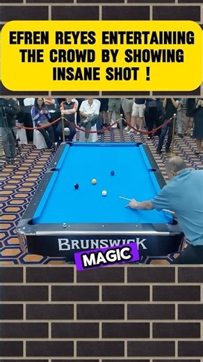 Efren showing an easy but insane shot at the same time ! #efrenreyes #billiards