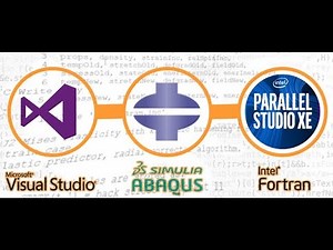 Link abaqus with intel parallel studio XE ( intel fortran compiler) and microsoft visual Studio