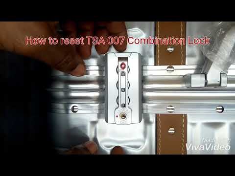 How to reset TSA 007 Combination Lock