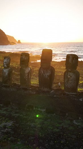 Mesmerizing Sunrise at Ahu Tongariki on Easter Island