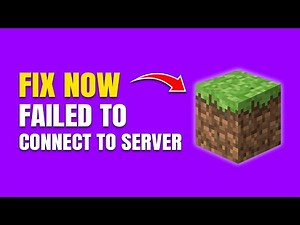 How To Fix Minecraft Failed To Connect To Server (Can't Join World Fix)