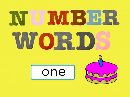 Number Words 1 To 15