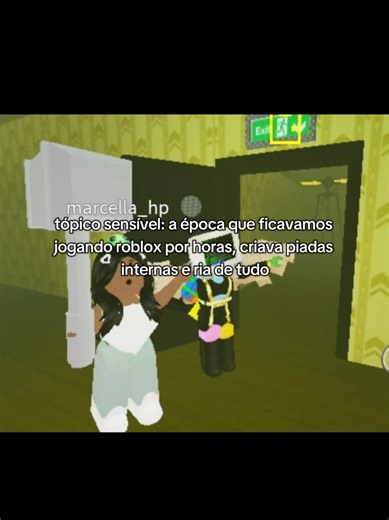 Sdds dos Velhos Tempos Jogando Roblox