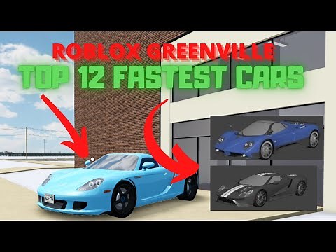 TOP 12 FASTEST CARS IN GREENVILLE (Roblox Greenville)