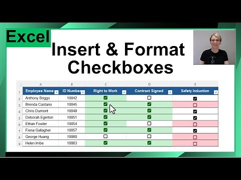 How to Insert & Format Checkboxes in Excel (Change Color on Click)
