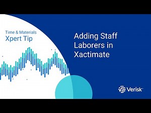 Time & Materials Xpert Tip: Adding Staff Laborers in Xactimate