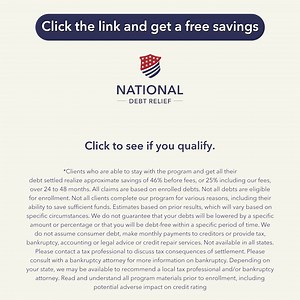 Debt relief is available for U.S. residents. See if you qualify. | National Debt Relief